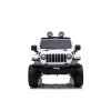 Elektrické autíčko JEEP Wrangler, Jednomiestne, Biele, Koženkové sedadlá, Rádio s Bluetooth prehrávačom, SD/USB vstup, Pohon 4x4, Lítiová batéria, EVA kolesá, Odpružená náprava, 2,4 GHz Dialkové Ovládanie