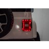 Elektrické autíčko JEEP Wrangler, Jednomiestne, Biele, Koženkové sedadlá, Rádio s Bluetooth prehrávačom, SD/USB vstup, Pohon 4x4, Lítiová batéria, EVA kolesá, Odpružená náprava, 2,4 GHz Dialkové Ovládanie
