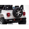 Elektrické autíčko JEEP Wrangler, Jednomiestne, Biele, Koženkové sedadlá, Rádio s Bluetooth prehrávačom, SD/USB vstup, Pohon 4x4, Lítiová batéria, EVA kolesá, Odpružená náprava, 2,4 GHz Dialkové Ovládanie