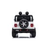 Elektrické autíčko JEEP Wrangler, Jednomiestne, Biele, Koženkové sedadlá, Rádio s Bluetooth prehrávačom, SD/USB vstup, Pohon 4x4, Lítiová batéria, EVA kolesá, Odpružená náprava, 2,4 GHz Dialkové Ovládanie