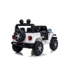 Elektrické autíčko JEEP Wrangler, Jednomiestne, Biele, Koženkové sedadlá, Rádio s Bluetooth prehrávačom, SD/USB vstup, Pohon 4x4, Lítiová batéria, EVA kolesá, Odpružená náprava, 2,4 GHz Dialkové Ovládanie