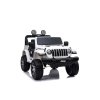 Elektrické autíčko JEEP Wrangler, Jednomiestne, Biele, Koženkové sedadlá, Rádio s Bluetooth prehrávačom, SD/USB vstup, Pohon 4x4, Lítiová batéria, EVA kolesá, Odpružená náprava, 2,4 GHz Dialkové Ovládanie