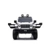 Elektrické autíčko JEEP Wrangler, Jednomiestne, Biele, Koženkové sedadlá, Rádio s Bluetooth prehrávačom, SD/USB vstup, Pohon 4x4, Lítiová batéria, EVA kolesá, Odpružená náprava, 2,4 GHz Dialkové Ovládanie