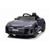 Elektrické autíčko Audi RS E-tron GT 12V, sivé, široké jednomiestne sedadlo, 2,4 GHz diaľkové ovládanie, USB / AUX Vstup, Bluetooth, Odpruženie, Lítiová batéria, LED svetlá, 2 X 25W Motor, ORIGINÁL licencia