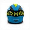 Detská cross prilba MiniRocket DIRT Fluo/modrá