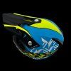 Detská cross prilba MiniRocket DIRT Fluo/modrá