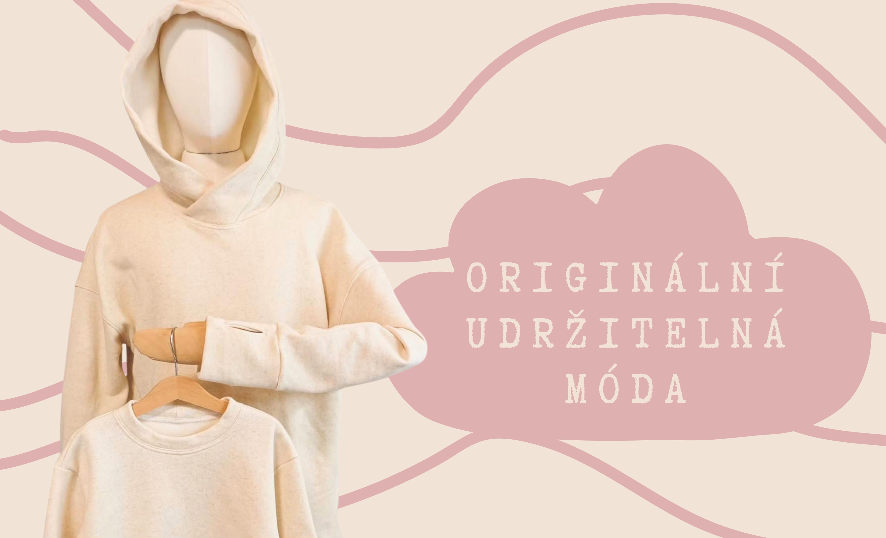 originální udržitelná móda slow fashion mikina bavlna len