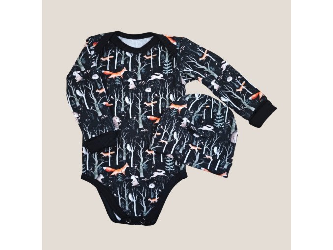 Set dětské body a čepička