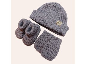 MERINO háčkovaný set pro miminko