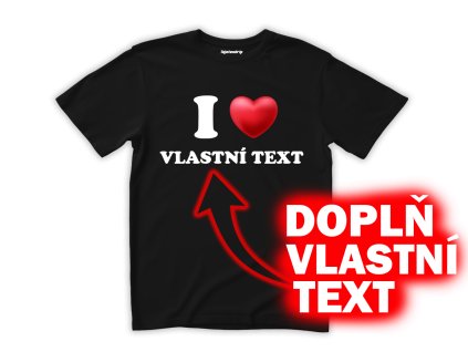 dopln vlastni text cerna