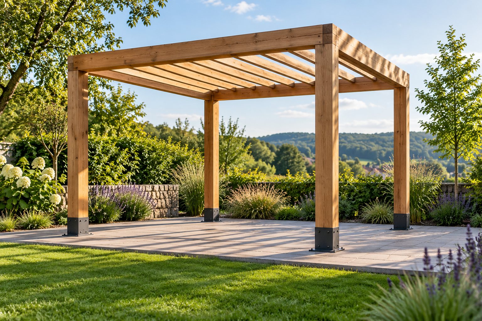 Dřevěná pergola: kotvení, lepené spoje a ochrana detailů