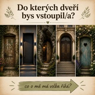 Co o tobě může prozradit výběr dveří? Swipni pro detailnější popis. Sedí to? Dej mi vědět do komentáře ✒️