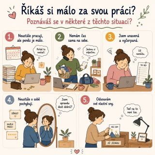 Říkáš si někdy za svou práci méně, než by sis opravdu přála? 💛 Možná sis už zvykla, že je to prostě normální. Jenže nízká...