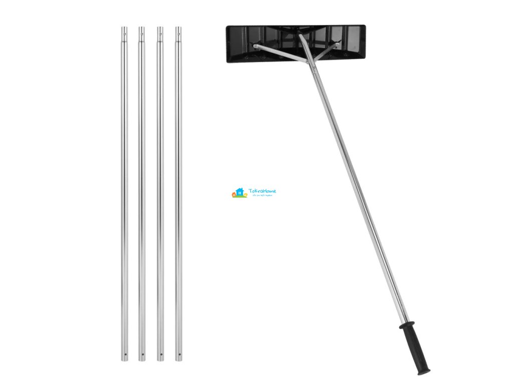 Střešní hrablo na sníh, teleskopické, 6 m