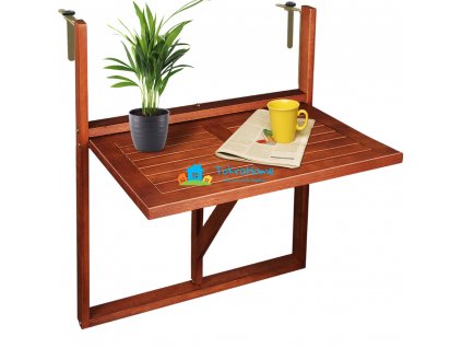 Casaria závěsný sklápěcí stolek z akáciového dřeva