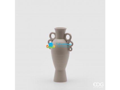 Keramická váza (amfora) dekor antika, šedá