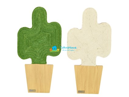 Škrabadlo pro kočky nástěnné, design kaktus, 2 kusy