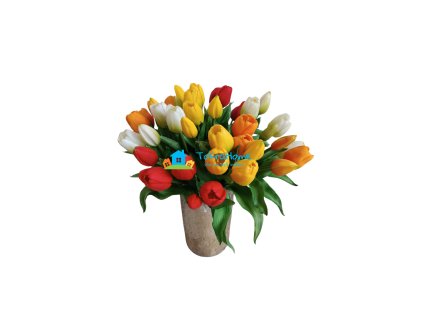Umělá kytice Tulipány 5 ks, více barev