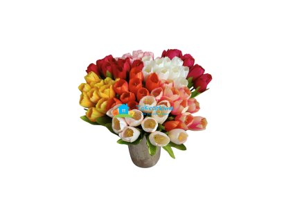 Umělá kytice Tulipány 9 ks, více barev