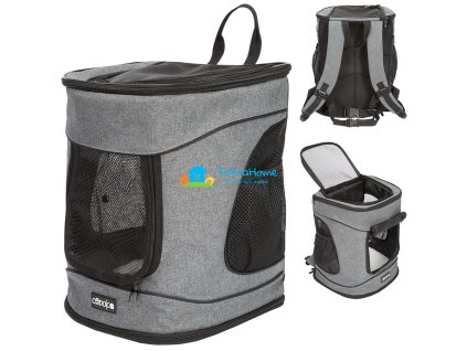 Batoh na domácí mazlíčky, šedý - POŠKOZENÉ