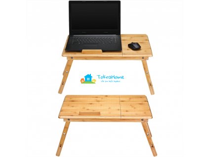 Casaria stolek na notebook do postele dřevěný skládací