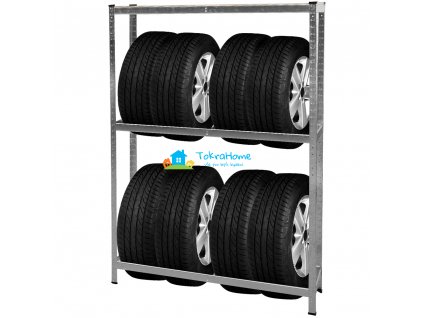 Monzana skladový regál na pneumatiky, nosnost 795 kg