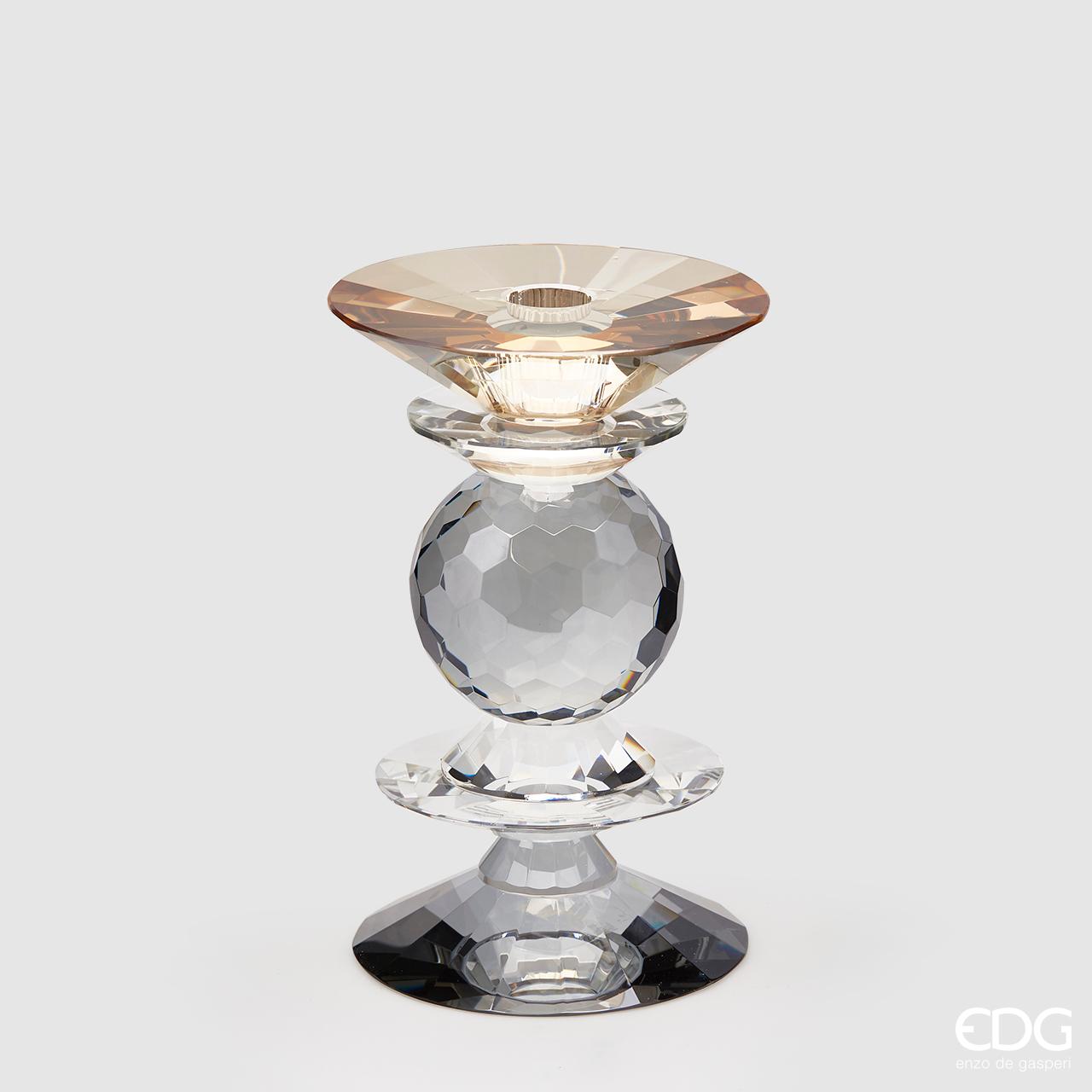 EDG Křišťálový svícen ve tvaru pagody, čiré provedení