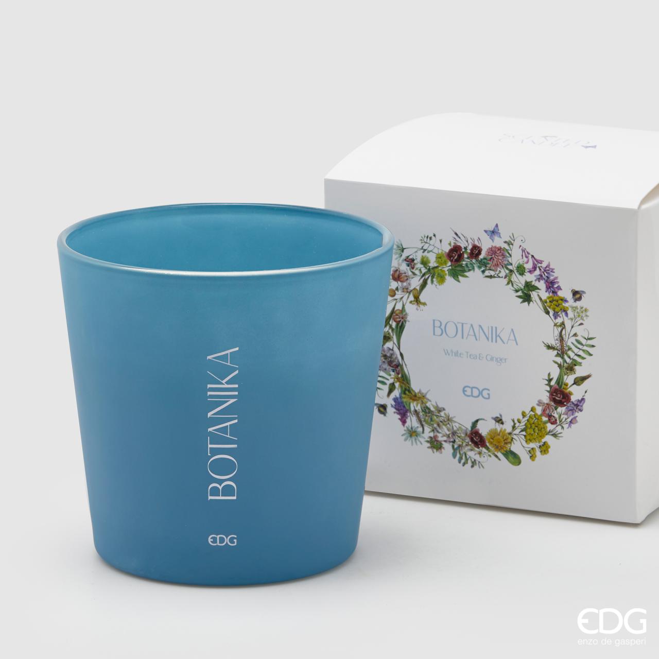EDG Svíčka Botanica v barevném skle - bílý čaj