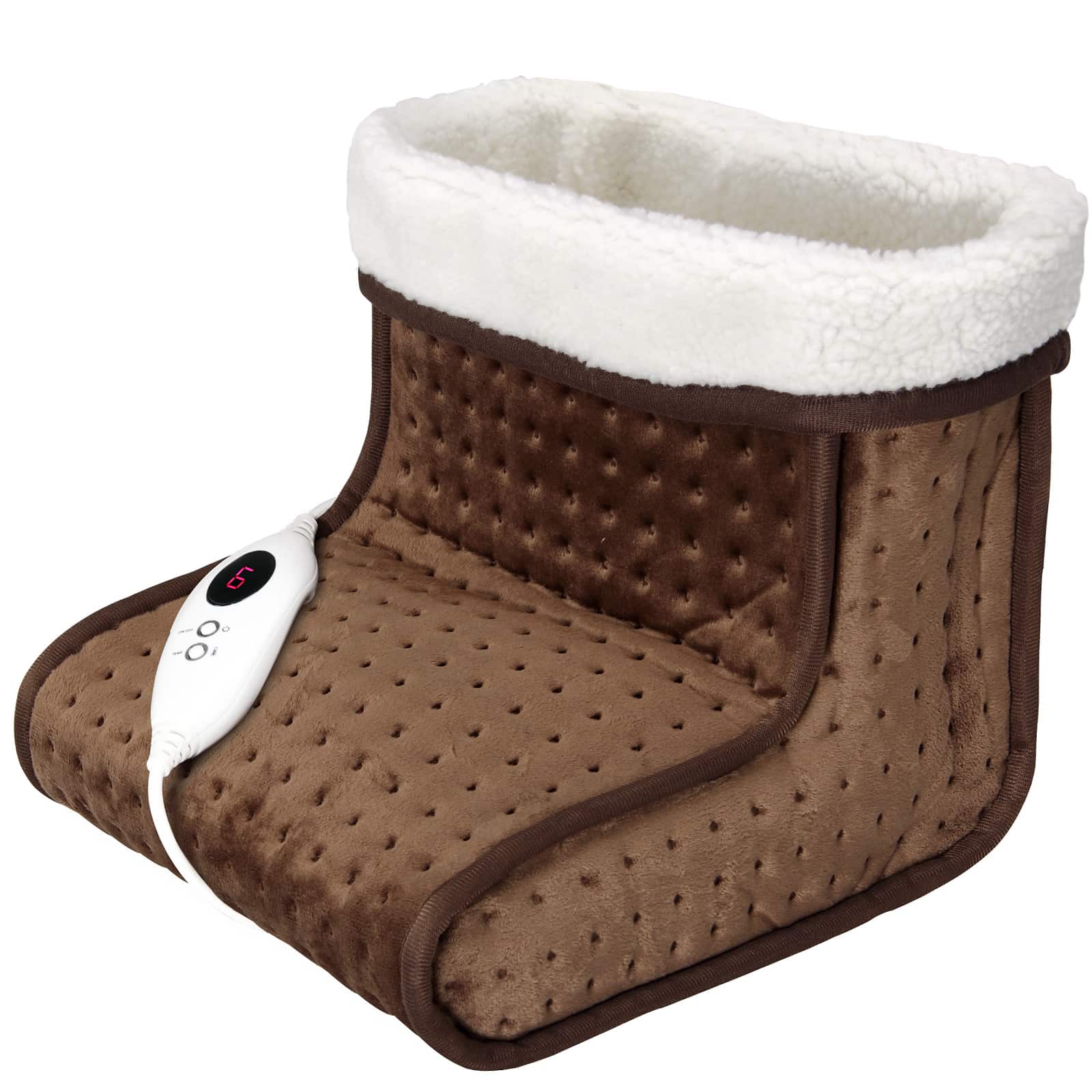 Monzana Elektrický ohřívač nohou hnědý 6 teplotních stupňů 109020