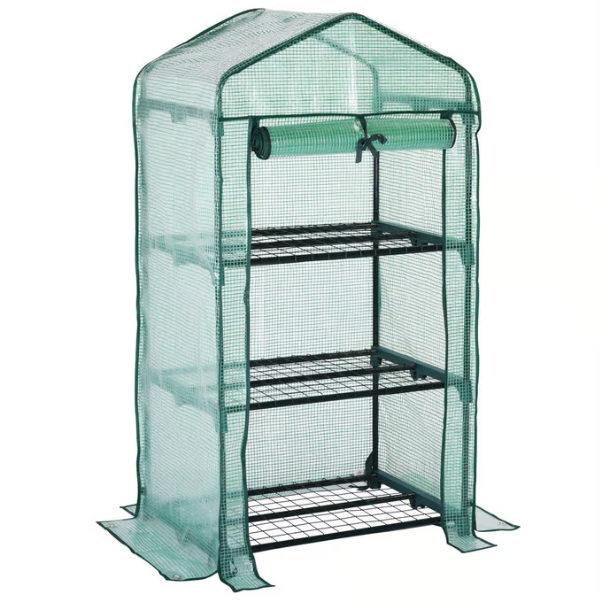 Gardebruk Zahradní fóliovník se 3 policemi, 126 x 49 x 69 cm 108268