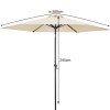 Kingsleeve slunečník béžový průměr 300 cm