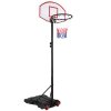 Basketbalový koš výškově nastavitelný 179 209 cm s kolečky 1