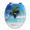 WC sedátko s automatickým spouštěním plážový motiv