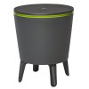 Odkládací stolek a chladič nápojů antracit/zelená 30 L