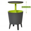 Odkládací stolek a chladič nápojů antracit/zelený 30 L