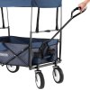 Skládací vozík tmavě modrý 120 x 60 x 95 cm