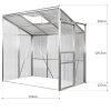 Gardebruk Skleník ke zdi hliník-polykarbonát 2,3 m2