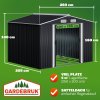 Gardebruk Zahradní domek kovový 257 x 205 x 177,5 cm antracit