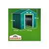 Zahradní domek plechový 210 x 132 (v.186) cm, zelený