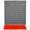 Nástěnný držák nástrojů s 50 háčky a 2 policemi 95,5 x 23 x 53,5 cm