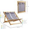 Skládací zahradní lehátko pro 2 osoby 108 x 105 x 85 cm