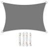 Stínící plachta 3 x 2 m, kouřově šedá