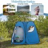 Skládací sprchový stan pro 2 osoby, modrý