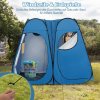 Skládací sprchový stan pro 2 osoby, modrý