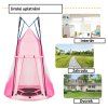 Hnízdní / stanová houpačka pro děti růžová Ø100 cm, nosnost 150 kg