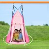 Hnízdní / stanová houpačka pro děti růžová Ø100 cm, nosnost 150 kg