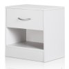 Casaria noční stolek bílý 41 x 28 x 39 cm
