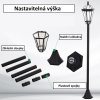 Solární zahradní LED lucerny 2 ks