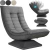 Polohovatelné relaxační křeslo šedé