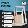 Dětská učící věž 56 x 49 x 93 cm, bílá/přírodní